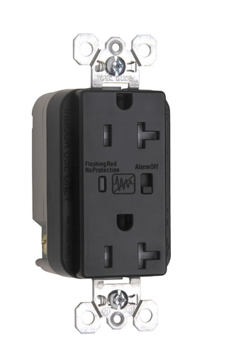 Pass & Seymour / Legrand - P&S TR5362BKSP SPD RECP TR 20A/125V
