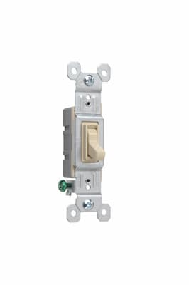 Pass & Seymour / Legrand - Pass & Seymour 660-IG 15 Amp 120 VAC 1-Pole Ivory Thermoplastic Toggle Switch