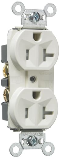 Pass & Seymour / Legrand - P&S TR5362LA RECEP DUP TR B+S WIRE