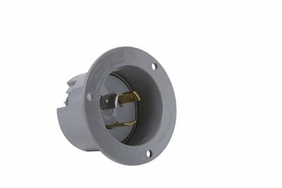Pass & Seymour / Legrand - Pass & Seymour L1020-FI Turnlok Flanged Inlet, 3wire, 20A 125/250v