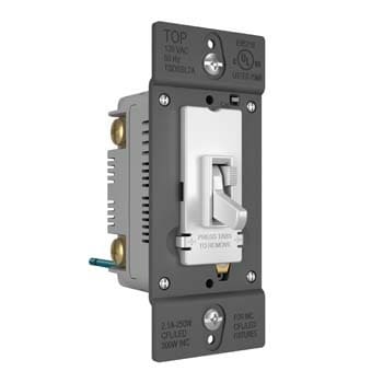 Pass & Seymour / Legrand - P&S TSDSSL7APW TOG SLD DIM CFL/LED