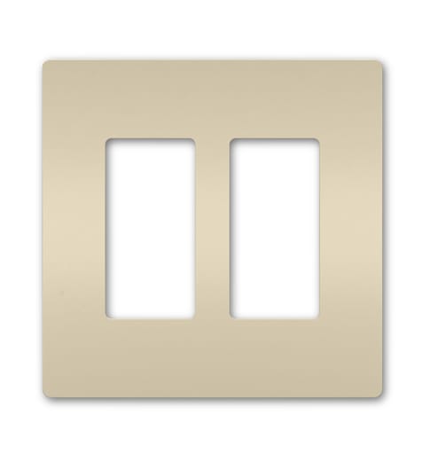 Pass & Seymour / Legrand - Pass & Seymour RWP262-LA 2Gang Screwless Wall Plate, Radiant® - Light Almond