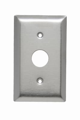 Pass & Seymour / Legrand - Pass & Seymour SS730 1Gang Wall Plate, Phone/Cable, 5/8" Hole, Standard - Stainless Steel