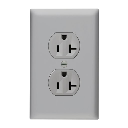 Pass & Seymour / Legrand - P&S 3232TR20SGRY TR DUPLEX REC 20A