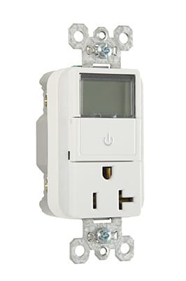 Pass & Seymour / Legrand - Pass & Seymour PLT26351-W 20A 125V Plugload Timer - White