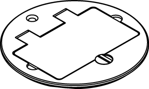 The Wiremold Co - Wiremold 895TGFIAL Ratchet-Pro 881-Series GFI Receptacle Cover Plate