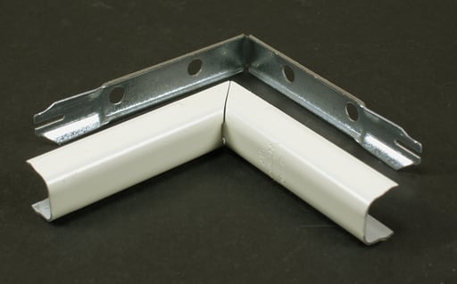 The Wiremold Co - Wiremold V517 2-3/4" Ivory Steel 1-Channel Raceway Internal Elbow