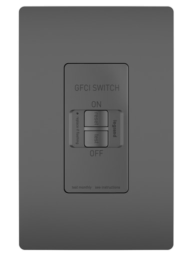 Pass & Seymour / Legrand - Pass & Seymour 2087-BK 20A 125V Deadfront Self-Test GFCI Black