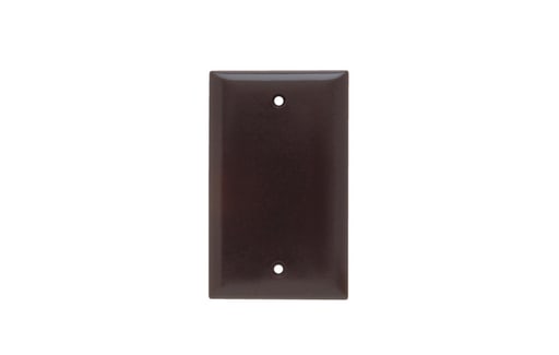 Pass & Seymour / Legrand - Pass & Seymour SP13 1Gang Wall Plate, Blank, Standard - Brown