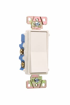 Pass & Seymour / Legrand - Pass & Seymour 2604-LA Four-way, Back and Side Wire, Decorator Switch, 15 amps, 120/277V, Light Almond