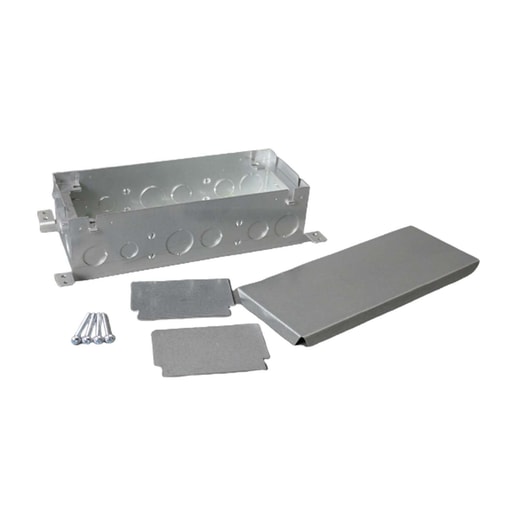 The Wiremold Co - Wiremold 880S3 3-Gang Stamped Steel Floor Box, OmniBox