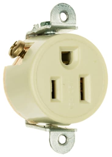 Pass & Seymour / Legrand - RECP SGL 15A 125V SHORT STRP S-WIRE I
