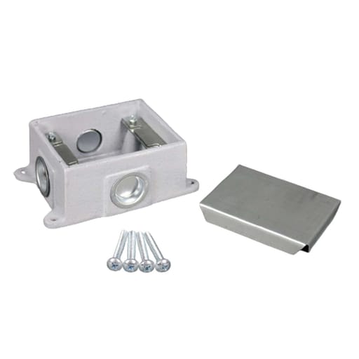 The Wiremold Co - Wiremold 880CM1-1 1" 34 In? 1-Gang Shallow Cast Iron Floor Box