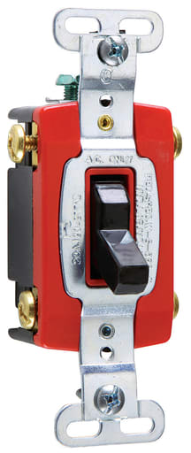 Pass & Seymour / Legrand - Pass & Seymour PS20AC3-BK 3way Toggle Switch, Back & Side Wire, 20A 120/277V - Black