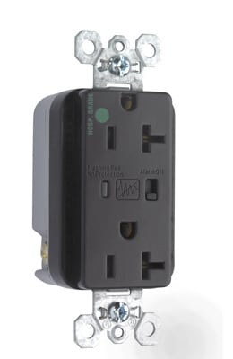 Pass & Seymour / Legrand - Pass & Seymour 8300-SP Hospital Grade Surge Protective Duplex Receptacle, Back & Side Wire, 20A 125V - Brown