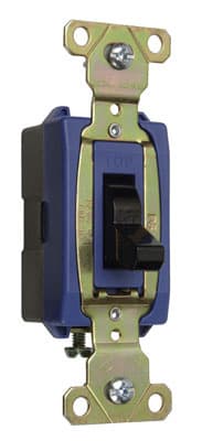 Pass & Seymour / Legrand - Pass & Seymour PS371510-BK Canadian 1pole Switch, Back & Side Wire, 15A 347V - Black