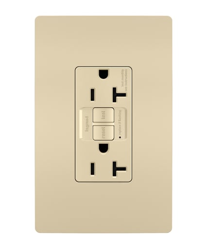 Pass & Seymour / Legrand - Pass & Seymour 2097-TRI 20A 125V Self-Test GFCI Tamper-Resistant, Ivory