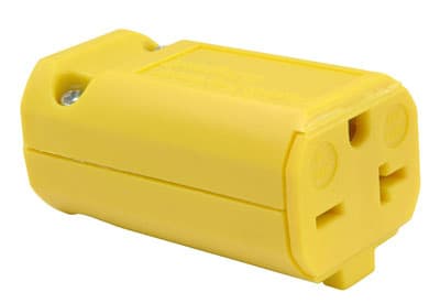 Pass & Seymour / Legrand - Pass & Seymour PS5469-Y Straight Blade Connector, 20A 250V, 2pole 3wire - Yellow