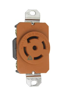 Pass & Seymour / Legrand - P&S IGL2230R TURNLOK SINGLE 4W 30A3
