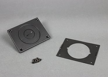 The Wiremold Co - Wiremold 829CKAL-3/4BK Communications Cover Plate