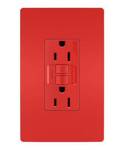 Pass & Seymour / Legrand - Pass & Seymour 1597-RED 15A 125V Self-Test GFCI Red