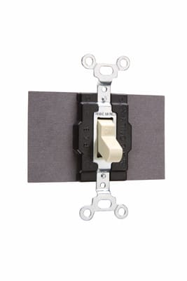 Pass & Seymour / Legrand - Pass & Seymour 1221-I Manual Controller, Single Pole Double Throw, 15A 120/277V - Ivory