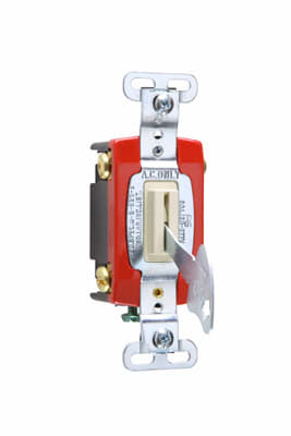 Pass & Seymour / Legrand - Pass & Seymour PS20AC4-LAL 4way Lock Switch, Back & Side Wire, 20A 120/277V - Light Almond