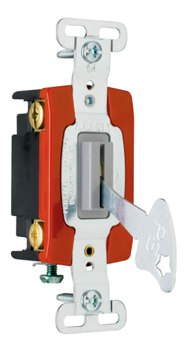 Pass & Seymour / Legrand - Pass & Seymour PS20AC4-L 4way Lock Switch, Back & Side Wire, 20A 120/277V - Gray