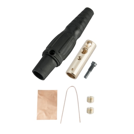 Pass & Seymour / Legrand - Pass & Seymour PS20-FBBK Female Cam Device, 400A 600V, Panel Mount, Cable Size: #2-2/0 - Black