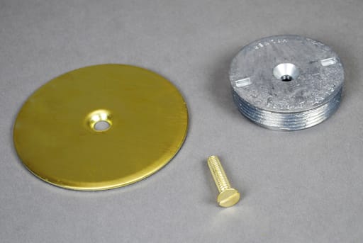The Wiremold Co - Wiremold 1043B Blanking Plate, 2" IPS - Brass