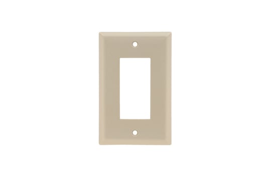 Pass & Seymour / Legrand - Pass & Seymour SPJ26-I 1-Gang 1-Decorator Ivory Smooth Thermoset Plastic Junior-Jumbo Wallplate