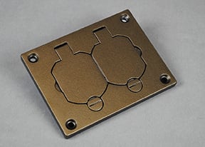 The Wiremold Co - Wiremold 828R-TCAL-BZ Duplex Cover Plate