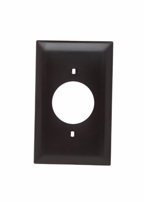 Pass & Seymour / Legrand - Pass & Seymour TP720 1Gang Wall Plate, 1.5938" Power Outlet Receptacle, Nylon, Standard - Brown