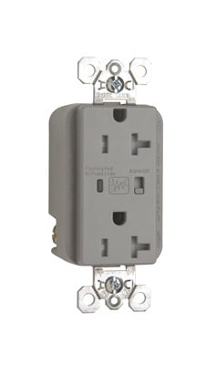 Pass & Seymour / Legrand - P&S TR5362GRYSP SPD RECP TR 20A/125