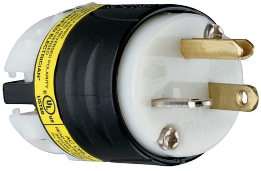Pass & Seymour / Legrand - Pass & Seymour PS5366-XGCM 3W 20A 125V Straight Blade Plug, Cord Diameter 230-.720