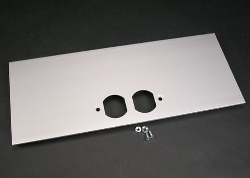The Wiremold Co - Wiremold AL5246-D AL5200-Series Large Multi-Channel Raceway Duplex Receptacle Cover Plate