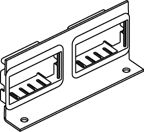 The Wiremold Co - Wiremold RFB-2AB-SS RFB4-SS-Series Communication Bracket