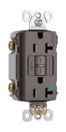 Pass & Seymour / Legrand - Pass & Seymour 2097-HGTR 20A 125V Self Test GFCI Hospital Grade Tamper Resistant Brown