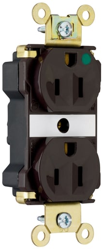Pass & Seymour / Legrand - Pass & Seymour PT8200-GRY PlugTail™ Extra Heavy-Duty Hospital Grade Duplex Receptacle, 15A 125V - Gray