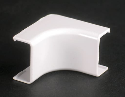 The Wiremold Co - Wiremold 2717 1-1/4" Ivory Non-Metallic 1-Channel Internal Elbow