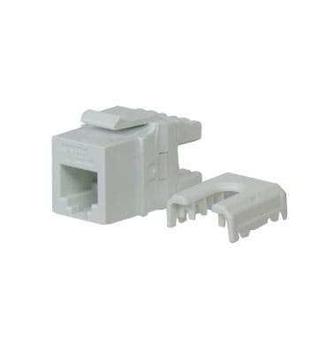 Pass & Seymour / Legrand - On-Q WP3473-WH-10 RJ25 6-Position 6-Wire Category 3 White Plastic Female Quick Connect Keystone Insert
