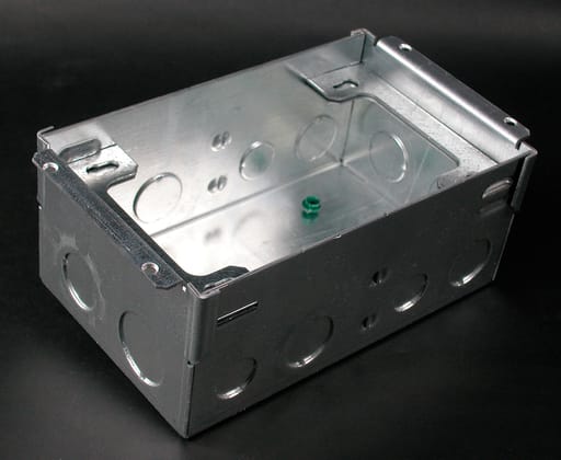 The Wiremold Co - Wiremold 880W2 1/2 x 3/4 x 1" 58/59 In? 2-Gang Steel Floor Box