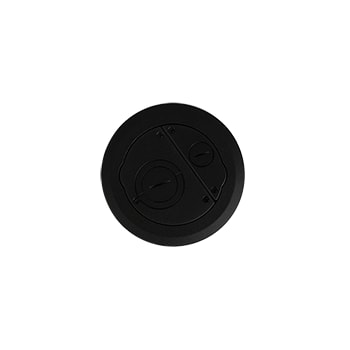 The Wiremold Co - Wiremold 6CFFTCBK 6AT-Series Furniture Feed Evolution™ Poke Thru Surface Style Cover