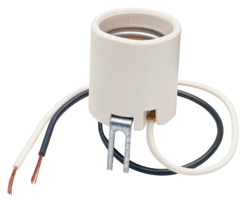 Pass & Seymour / Legrand - Pass & Seymour 8052-CC10 Porcelain Medium Base Lampholder