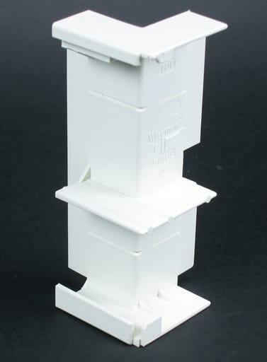 The Wiremold Co - Wiremold 5018B 5-1/16" Non-Metallic Multiple Channel Raceway External Base Elbow
