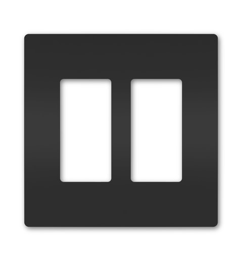 Pass & Seymour / Legrand - Pass & Seymour RWP262-BK 2Gang Screwless Wall Plate, Radiant® - Black