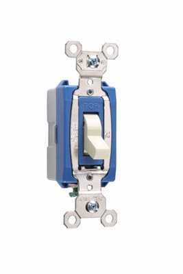 Pass & Seymour / Legrand - Pass & Seymour PS15AC1-ISL 1pole Lighted Switch, Back & Side Wire, 15A 120/277V - Ivory