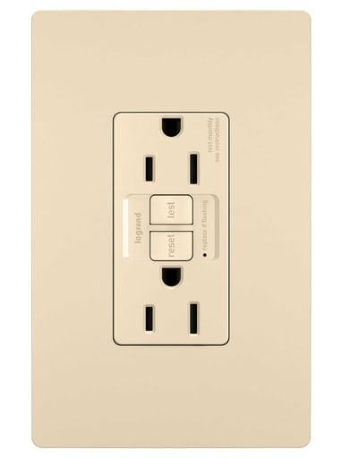 Pass & Seymour / Legrand - Pass & Seymour 1597-TRI 15A 125V Self-Test GFCI Tamper-Resistant, Ivory