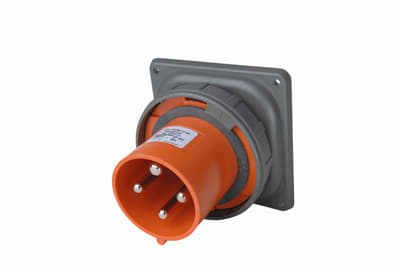 Pass & Seymour / Legrand - Pass & Seymour PS4100B12-W Three pole, Four wire, Pin & Sleeve Inlet. 100 amp, 125/250 V.