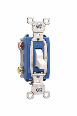 Pass & Seymour / Legrand - Pass & Seymour PS15AC3-W 3Way 15a 120/277v Toggle Switch, Extra HD Industrial, White